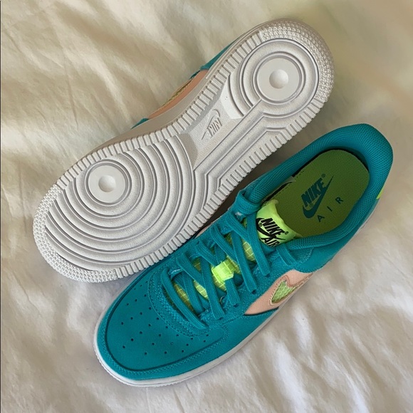 NEW Nike Air Force 1 Aqua sneakers shoes - Picture 7 of 8